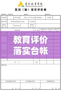 教育评价落实台帐：教育评价报告内容是什么 