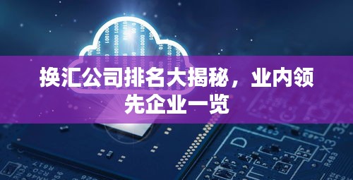 换汇公司排名大揭秘，业内领先企业一览