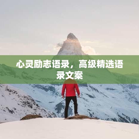 心灵励志语录，高级精选语录文案